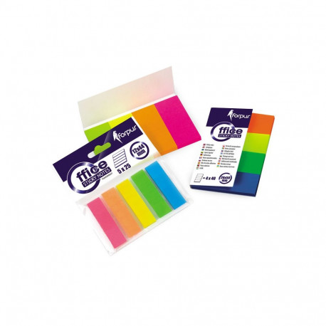 Indeksid Forpus 20x50mm, 4värvi x 20tk, neoonpaber (2 tk)