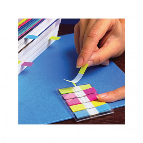 Indeksid Post-it 683-5 11,9 x 43,1mm 20tk/pk 5 värvi, plast