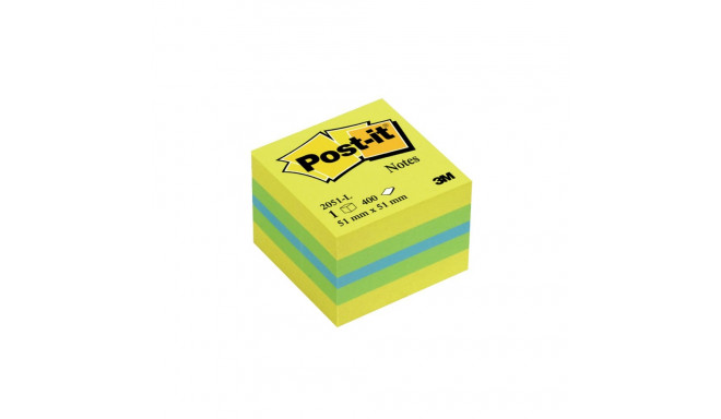 Märkmekuup Post-it Mini Cube 51x51mm/400 sidrunikollane