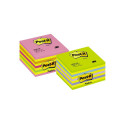 Märkmekuup Post-it 2028NP Lollipop  76x76 mm, 450 lehte, roosa-kollane