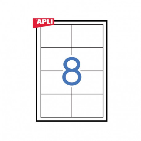 Etiketid Apli ILC iseliimuvad 97 x 67,7mm 100l/pk