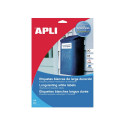 Etiketid Apli  210 x 297mm 20l/pk, vee- ja ilmastikukindel valge
