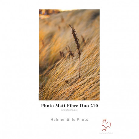 Hahnemühle Photo Matt Fibre Duo 210 A3+ Karbis 25 lühikese teraga lehte