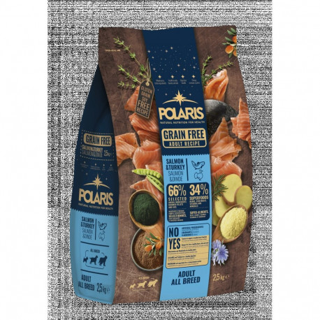 Polaris grainfree adult salmon&turkey 2,5 kg
