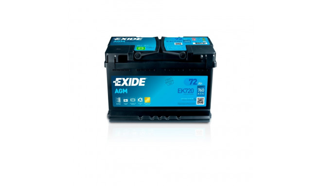 Exide AGM aku 72Ah 760A 278x175x190 -+