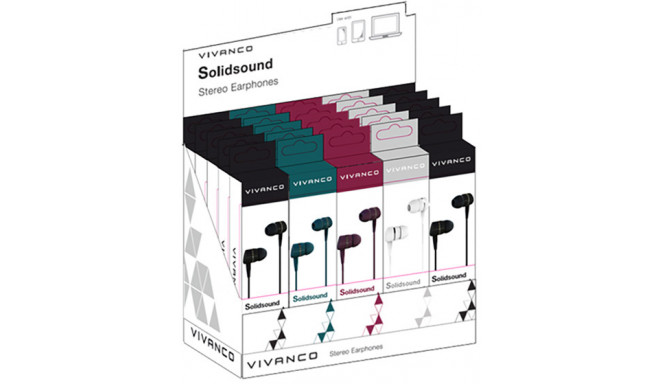 Vivanco earphones Solidsound 4, assorted (38900) (open package)