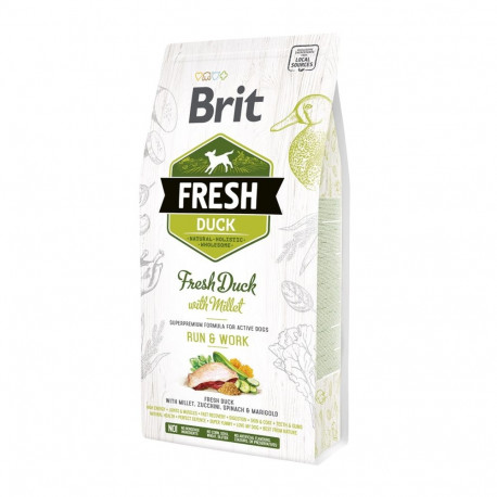 Brit Fresh Duck & Millet Adult Run & Work koeratoit 2,5 kg