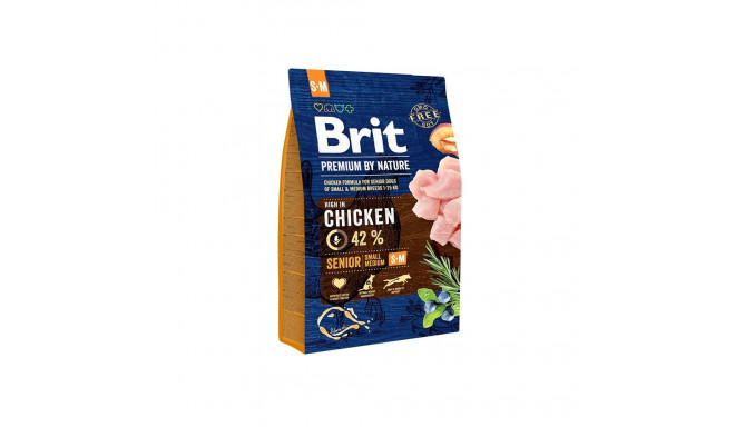Brit Premium by Nature Senior S+M полноценный корм для собак 3кг
