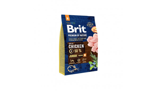 Brit Premium by Nature Junior M complete food for dogs 3kg