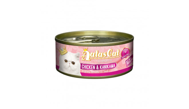 Aatas Cat Creamy Chicken & Kanikama консервы для кошек 80г