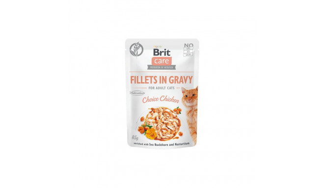 Brit Care Fillets in Gravy Choice Chicken wet cat food 85g