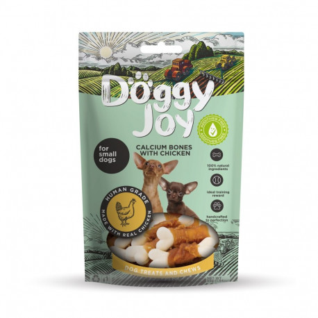 Doggy Joy calcium bones with chicken - treat for dogs 55g