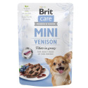 Brit Care Mini pouch Venision fillets in gravy влажный корм для собак 85г