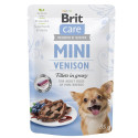 Brit Care Mini Venision fillets in gravy pouch for dogs 85g