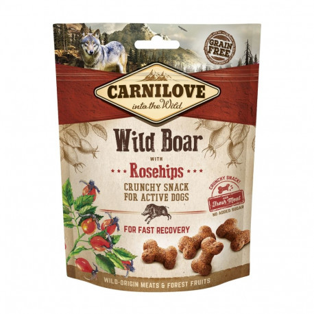 Carnilove Dog Snack Wild Boar with Rosehips värske lihaga koeramaius 200g