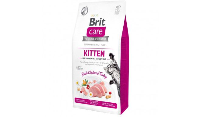 Brit Care Cat Grain-Free Kitten Healthy Growth kassitoit 7 kg