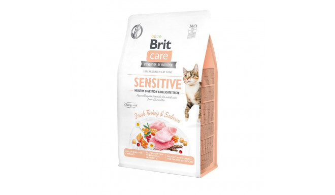 Brit Care Cat Grain-Free Sensitive Healthy Digestion полноценный корм для кошек 0,4кг