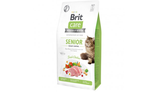 Brit Care Cat Grain-Free Senior Weight Control полноценный корм для кошек 7кг