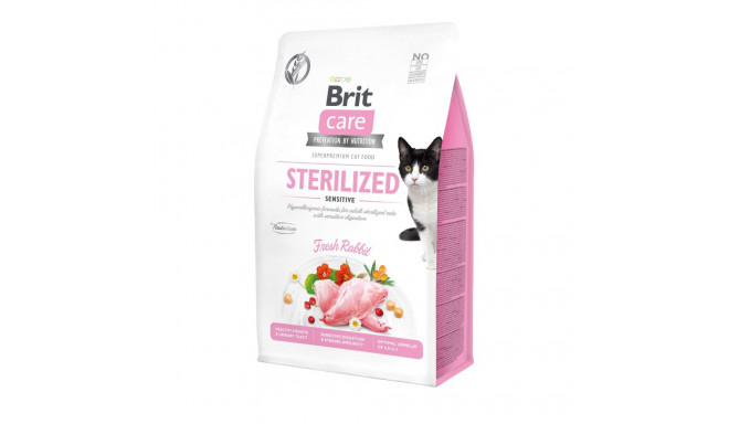 Brit Care Cat Grain-Free Sterilized Sensitive полноценный корм для кошек 0,4кг