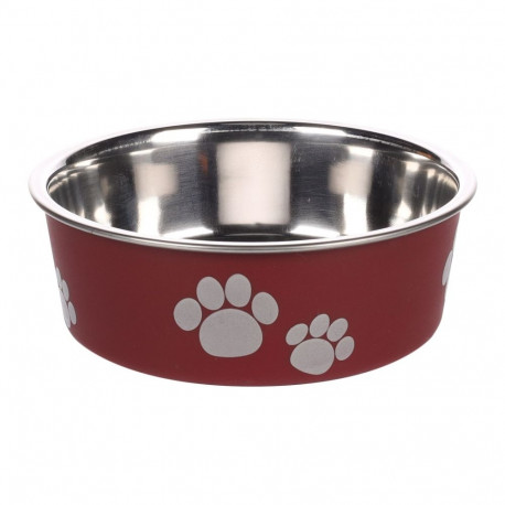Flamingo red dog bowl with non-slip base ø 12cm - 300ml