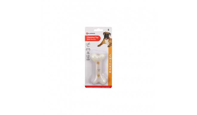 Flamingo chicken flavored chew toy for dogs 11cm
