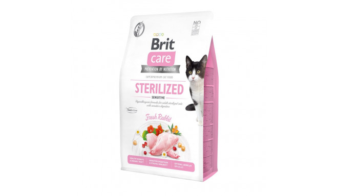 Brit Care Cat Grain-Free Sterilized Sensitive полноценный корм для кошек 2кг