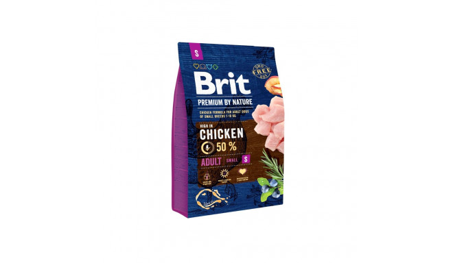 Brit Premium by Nature Adult S полноценный корм для взрослых собак 3кг