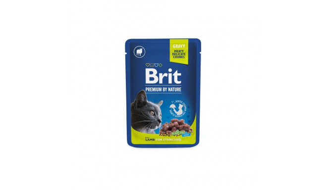 Brit Premium Lamb for Sterilized влажный корм для кошек 100г