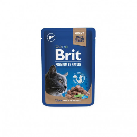 Brit Premium Liver märgtoit steriliseeritud kassidele 100g