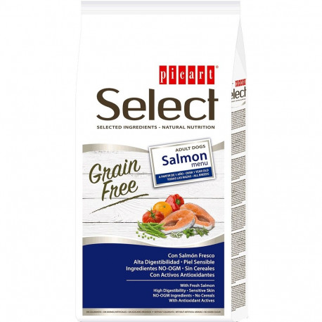 Select Adult Grain Free Salmon Menu complete food for adult dogs 2kg