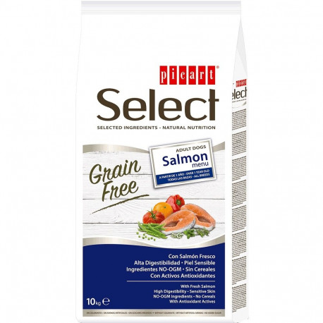 Select Adult Grain Free Salmon Menu complete food for adult dogs 10kg