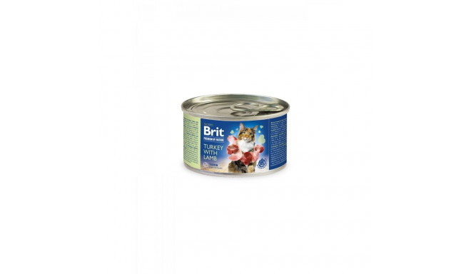 Brit Premium by Nature Turkey with Lamb консервы для кошек 200г