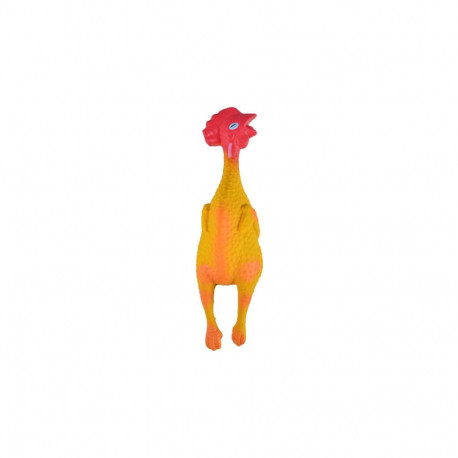 Flamingo dog latex toy chicken 14cm