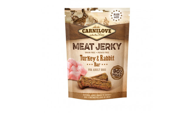 Carnilove Dog Jerky Turkey & Rabbit maius koerale 100g