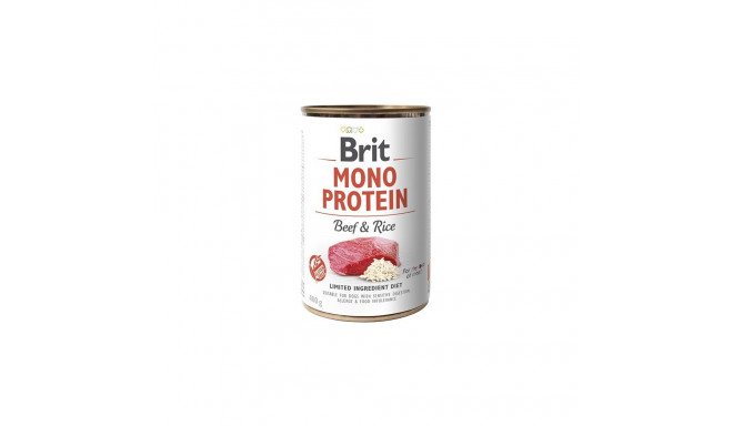 Brit Mono Protein Beef & Rice konserv koertele 400g