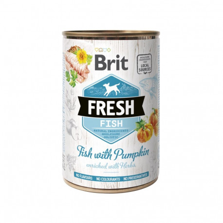Brit Fresh Fish with Pumpkin konserv koertele 400g