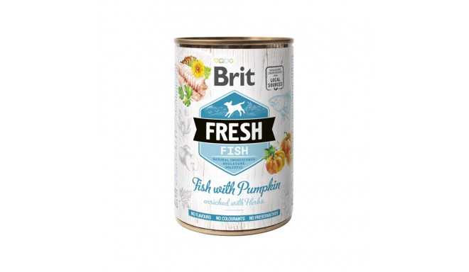 Brit Fresh Fish with Pumpkin canned food for dogs 400g