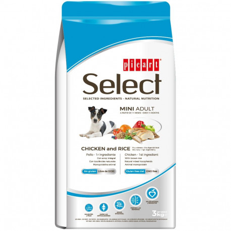 Select Mini Adult Chicken and Rice dog food 3kg