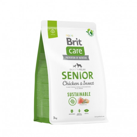 Brit Care Sustainable Senior Chicken & Insect корм для собак 3 кг