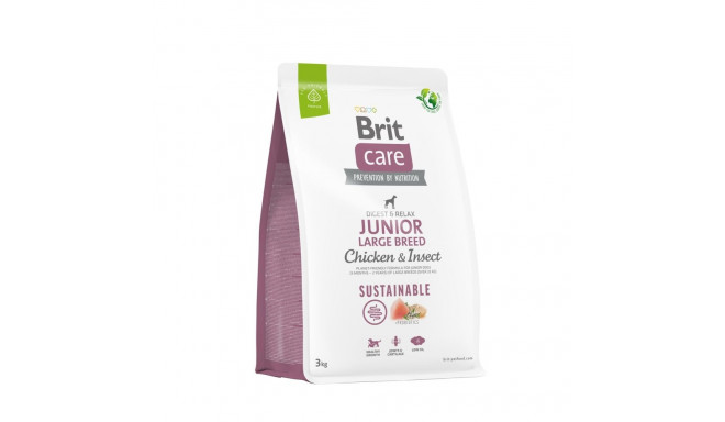 Brit Care Sustainable Junior Large Breed Chicken & Insect koeratoit 3kg