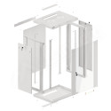 RACK CABINET 19" WALL-MOUNT 18U/600X450 (FLAT PACK) GREY LANBERG V2