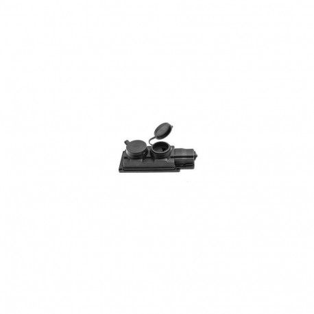 RUBBER SOCKET.2PL.BLACK.IP44. D.3159/2-S