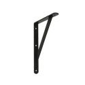 SHELF BRACKET WITH SUPPORT 300X200 BLACK