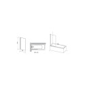 SCREEN BATH PVS1-80 CHROME + TRANSPARENT