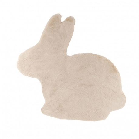 FUR FAKE RABBIT 82X74CM WHITE RABBIT