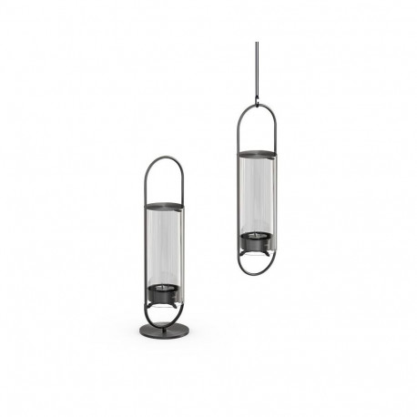 HOFATS oval candle 35, black