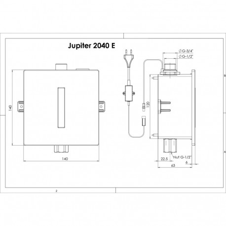 STERN Jupiter 2040E Vandens nuleidimo mechanizmas Pisuarams
