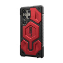 ( UAG ) Urban Armor Gear Monarch Pro case for SAMSUNG S24 ULTRA 5G with magnet crimson