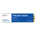 WD Blue SA510 500 GB - SSD - SATA - M.2 - blue/white