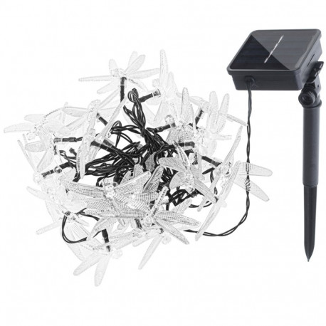 Päikesepaneelide aiatuled 6.5m 30LED soe valge